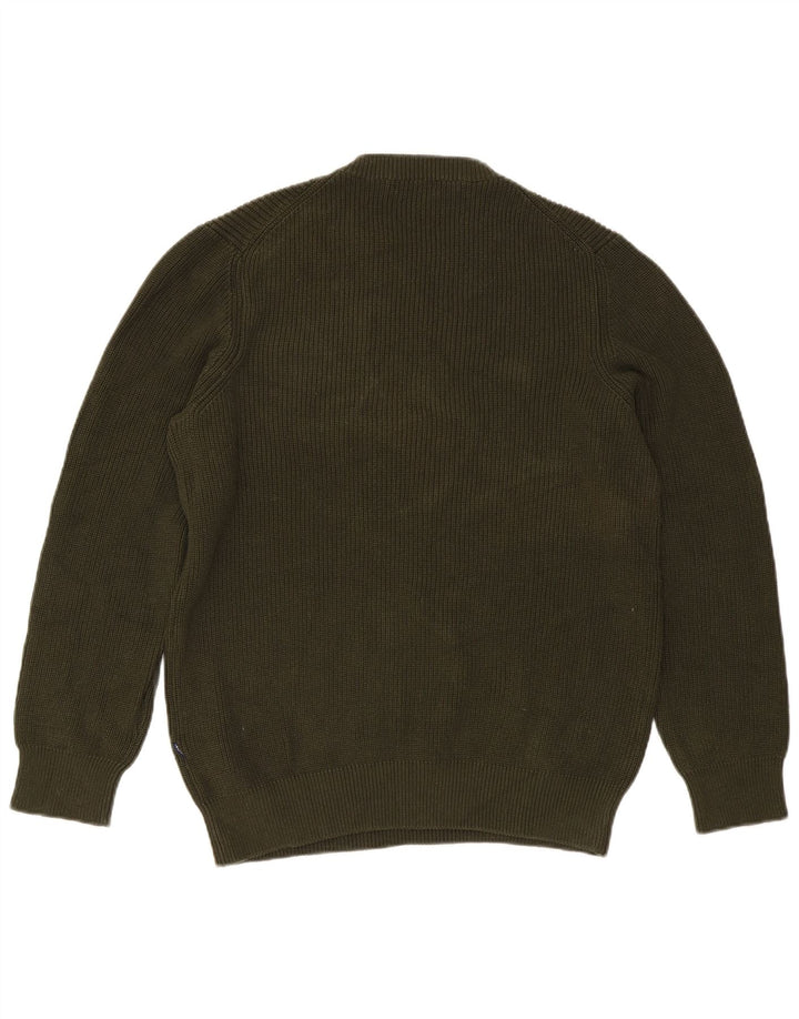Carrera Pull à col rond pour homme en coton kaki Large