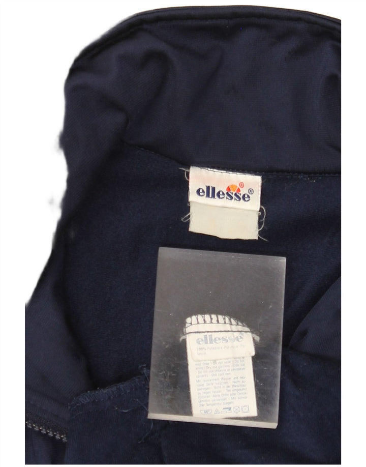 ELLESSE Veste de Survêtement Graphique Homme Large Bleu Marine Polyester