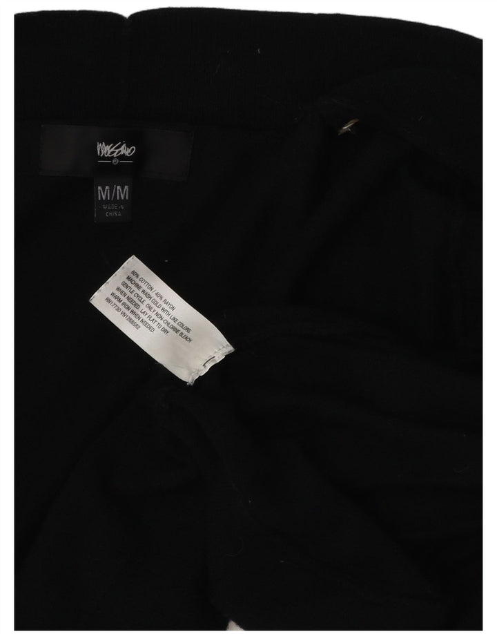 Mossimo Pull boléro ouvert à manches courtes pour femme UK 12 en coton noir moyen