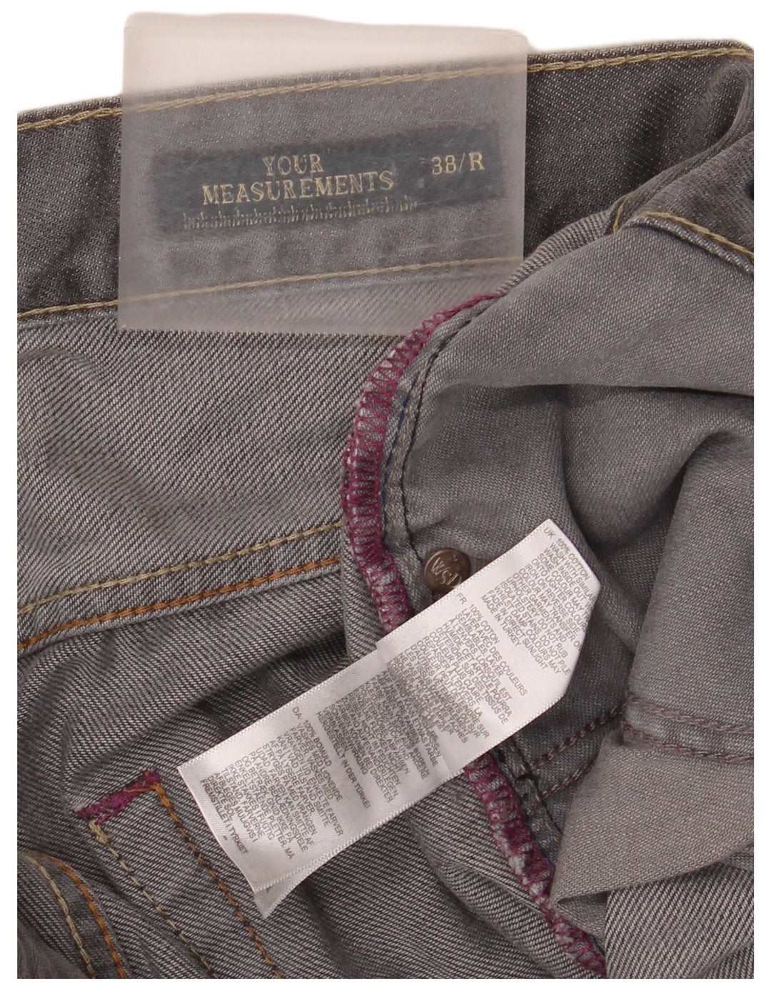Jean droit White Stuff Homme W38 L32 Gris Coton