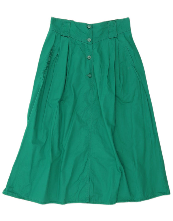 Prisma Jupe trapèze taille haute pour femme UK 12 Medium W26 Vert