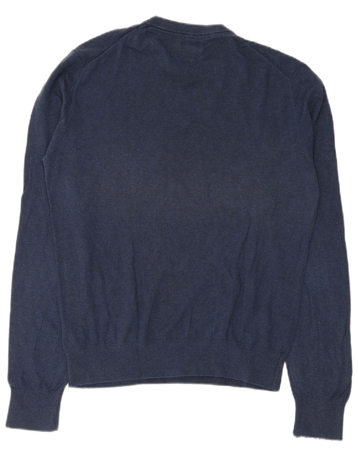 Gutteridge Pull Col Rond Homme Bleu Marine Moyen Coton
