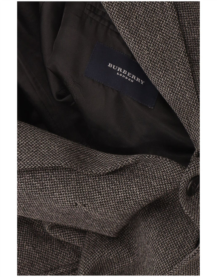 BURBERRY Veste blazer à 2 boutons pour homme UK 42 XL Gris