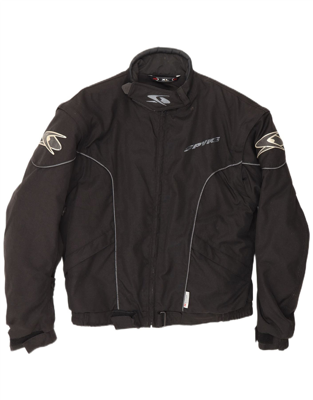 SPYKE Veste Bomber Graphique Moto Racer Homme UK 42 XL Noir Polyamide