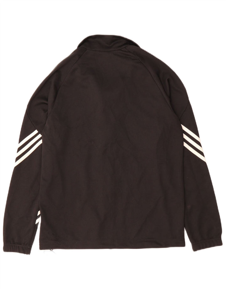 Veste de survêtement Adidas Garçon Climalite 13-14 ans Noir Polyester