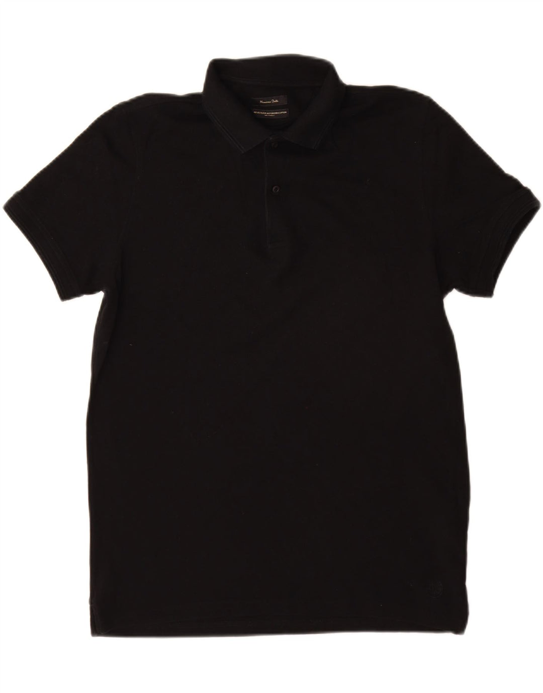 Massimo Dutti Polo Homme XL Noir Coton