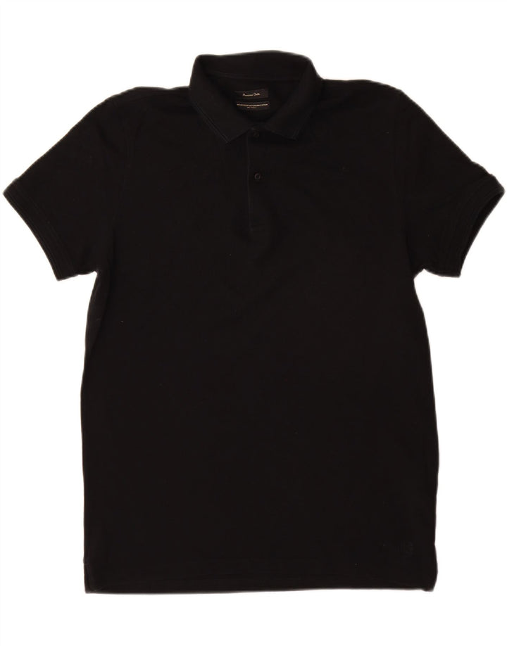 Massimo Dutti Polo Homme XL Noir Coton