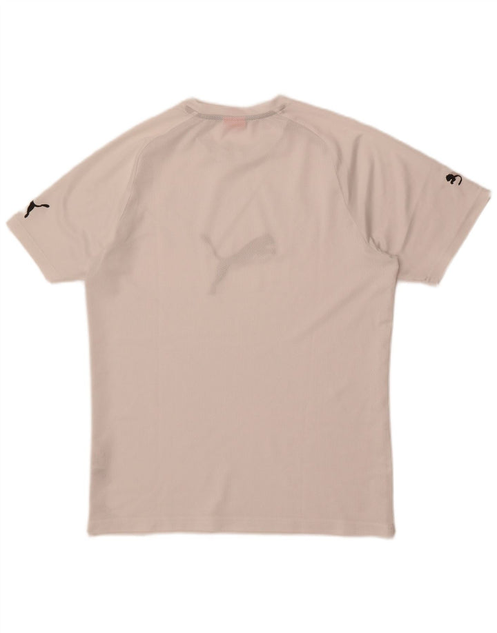Puma T-Shirt Graphique Homme Blanc Moyen Polyester