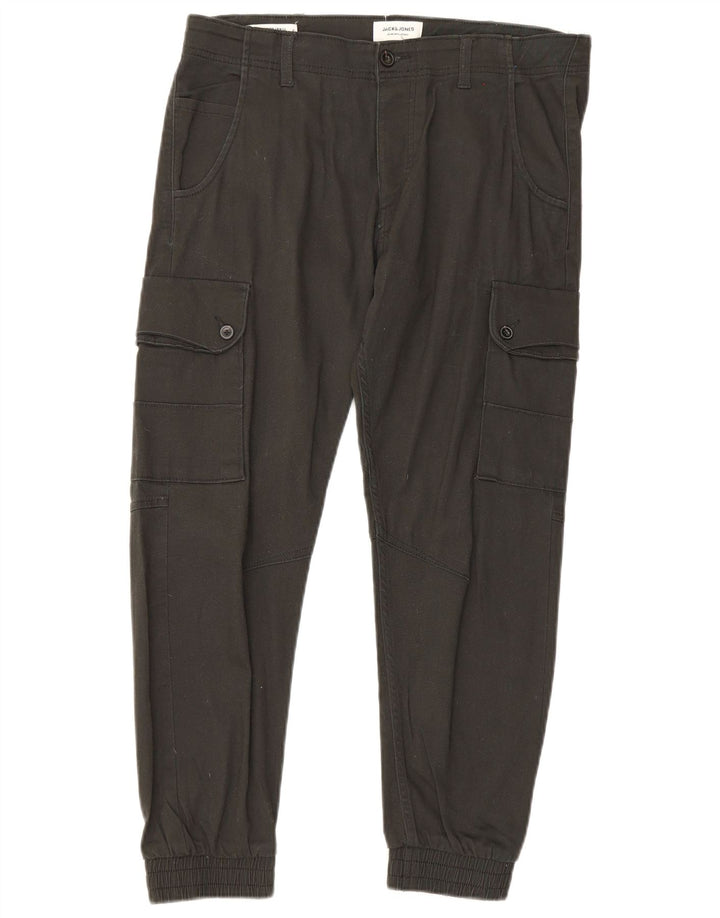 Jack & Jones Pantalon cargo de jogging pour homme W34 L30 Noir