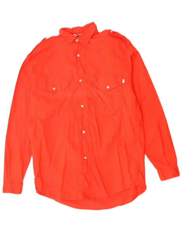 MASH Chemise Militaire Homme Rouge Moyen Coton