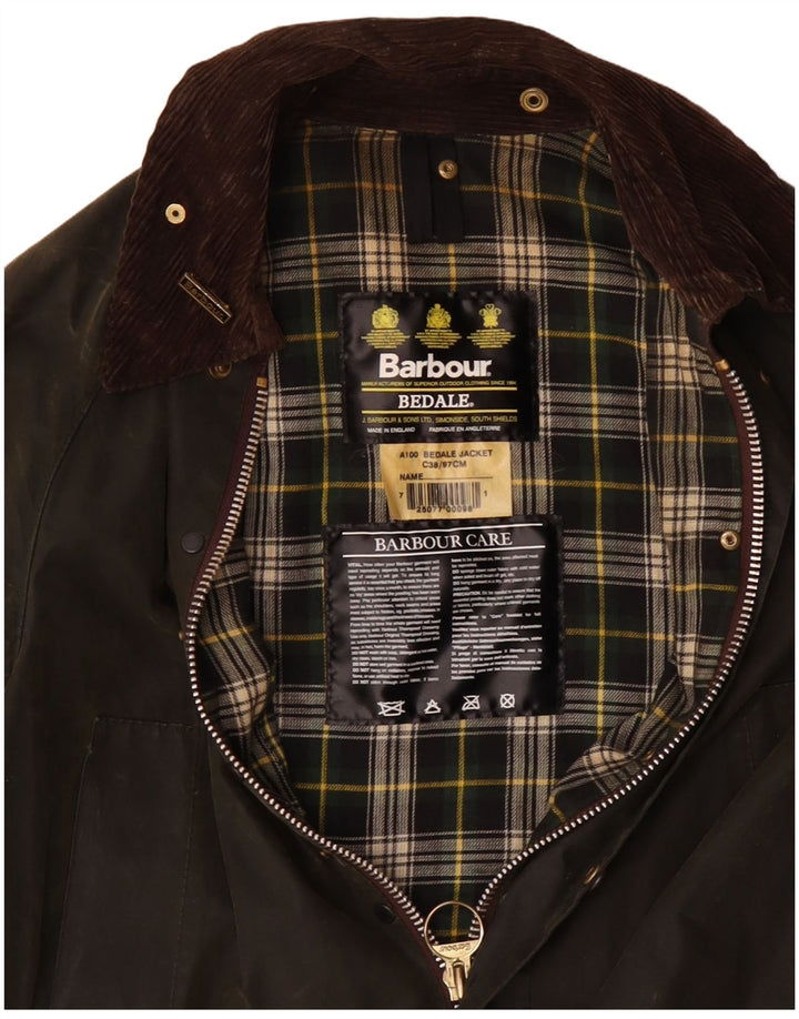 BARBOUR Veste Bedale en coton ciré pour homme UK 38 Kaki moyen