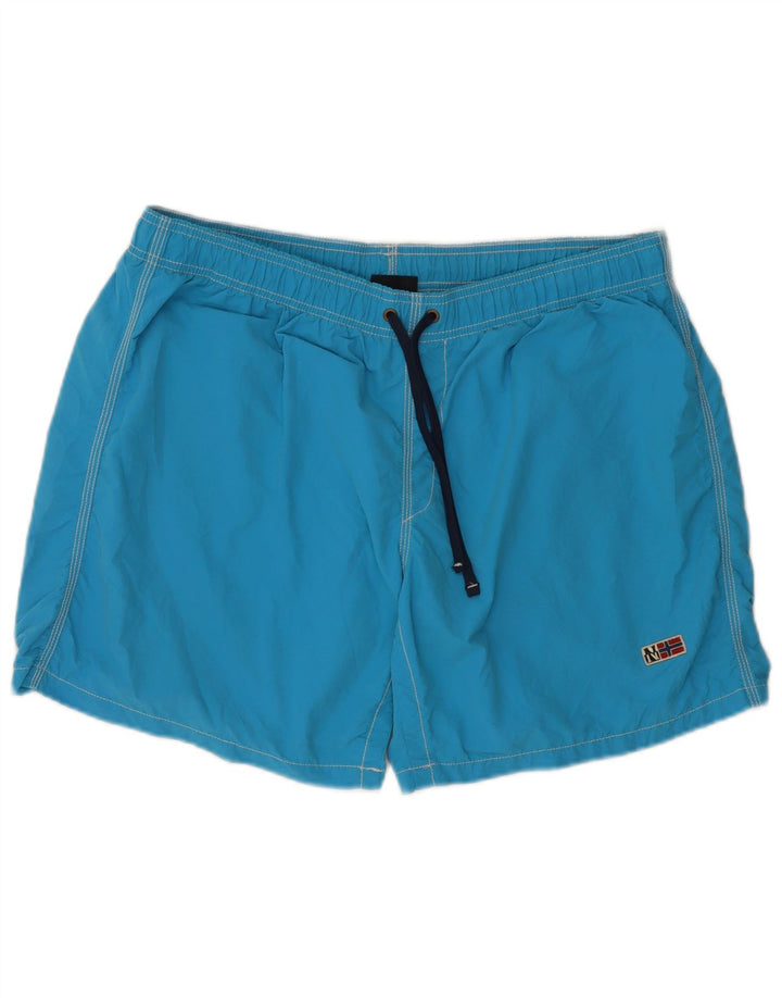 Napapijri Short de bain homme 3XL bleu polyamide