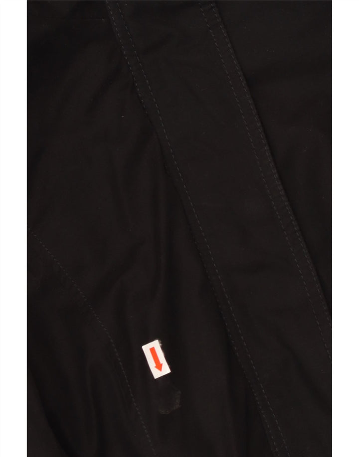 HOLLISTER Parka à capuche pour femme UK 14 Medium Noir Polyester
