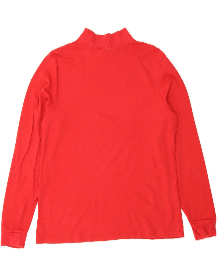 L.L.BEAN Womens Top Long Sleeve UK 16 Large Red Cotton Vintage L.L.Bean and Second-Hand L.L.Bean from Messina Hembry 