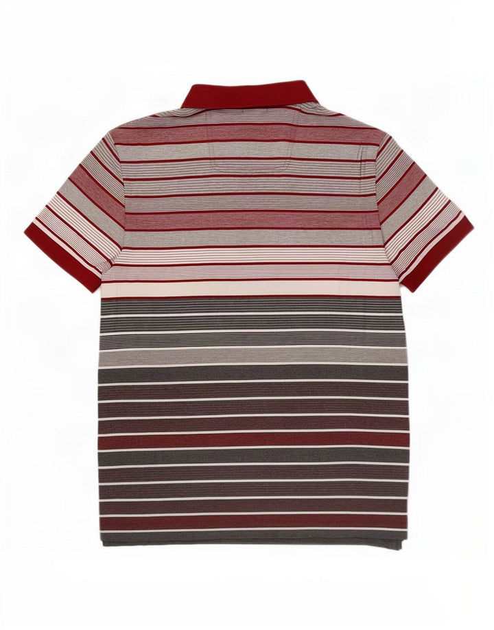 HUGO BOSS Polo Regular Fit Petit Coton Rayé Rouge