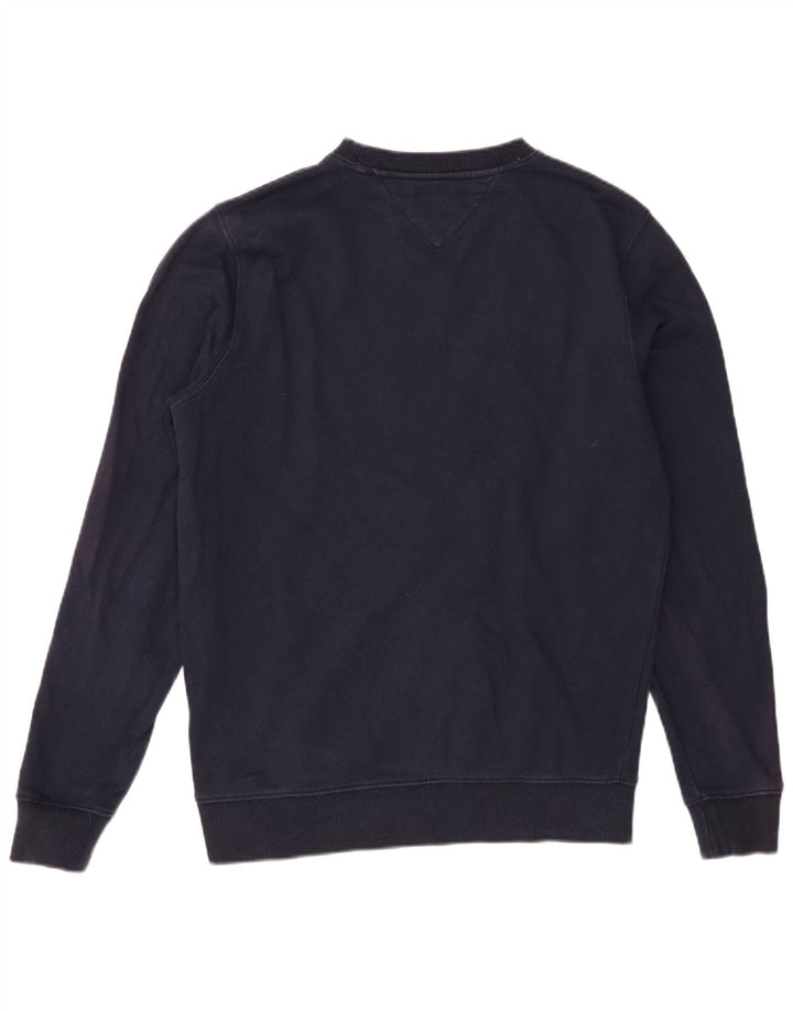 Tommy Hilfiger Sweat-shirt graphique pour homme en coton bleu marine moyen