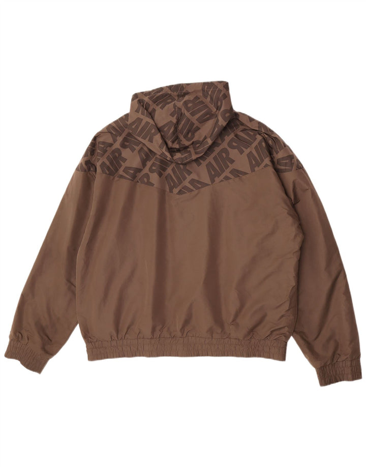 Nike Veste réversible à capuche pour homme UK 45/47 XL Marron Polyester