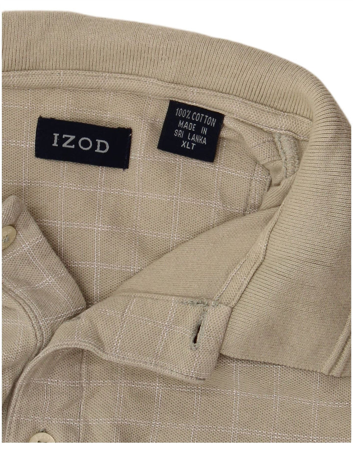 Izod Polo Homme Grand XL Coton Géométrique Vert