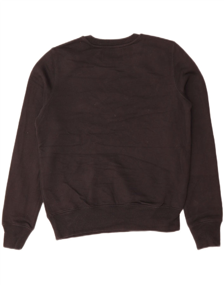 CALVIN KLEIN JEANS Sweat-shirt surdimensionné pour femme UK 10 Small Noir