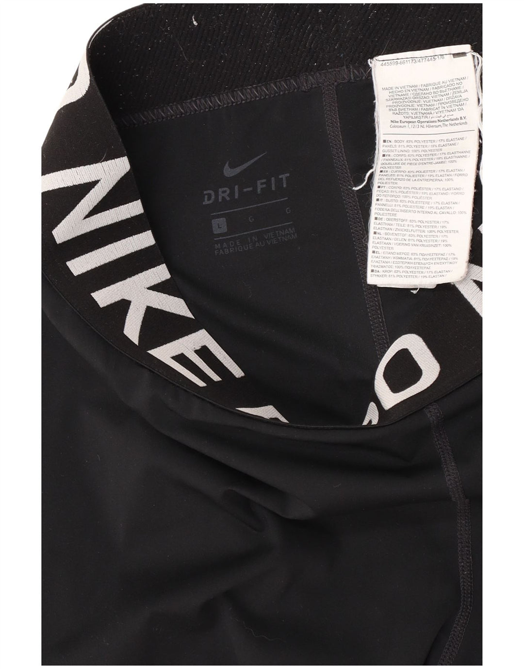 Legging Nike Dri Fit Graphic pour femme UK 16 Large Noir Polyester