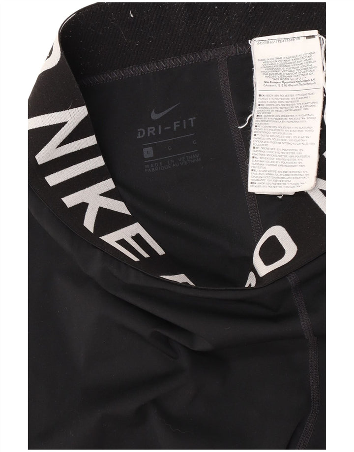Legging Nike Dri Fit Graphic pour femme UK 16 Large Noir Polyester