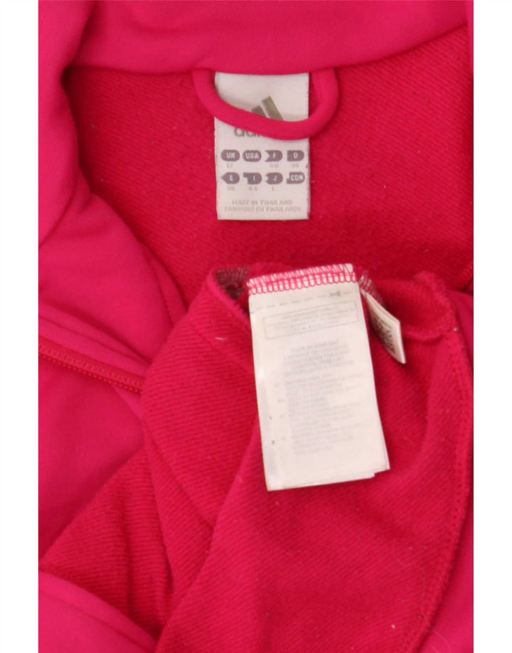 Adidas Veste de survêtement pour femme UK 12 Rose moyen Polyester