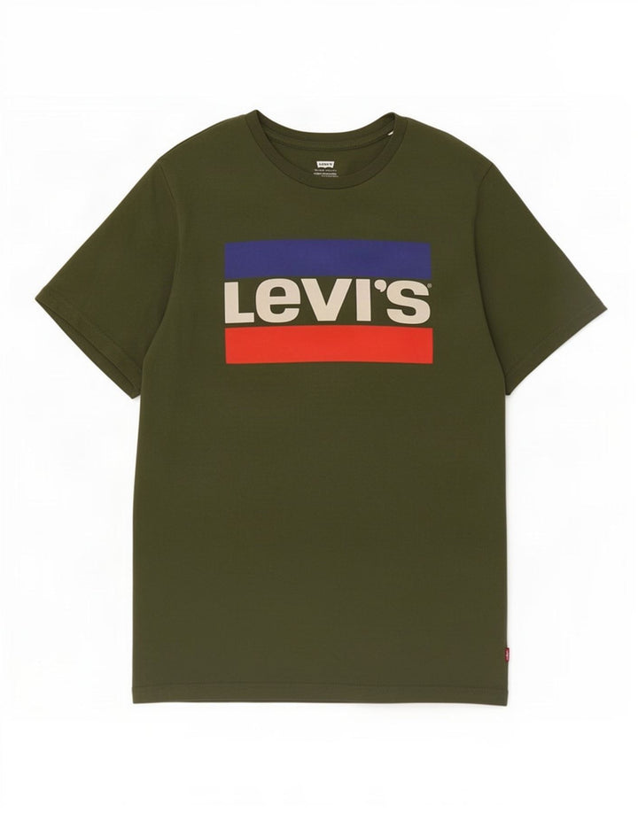 Levi's Tee-Shirt Graphic Homme Kaki Moyen Coton