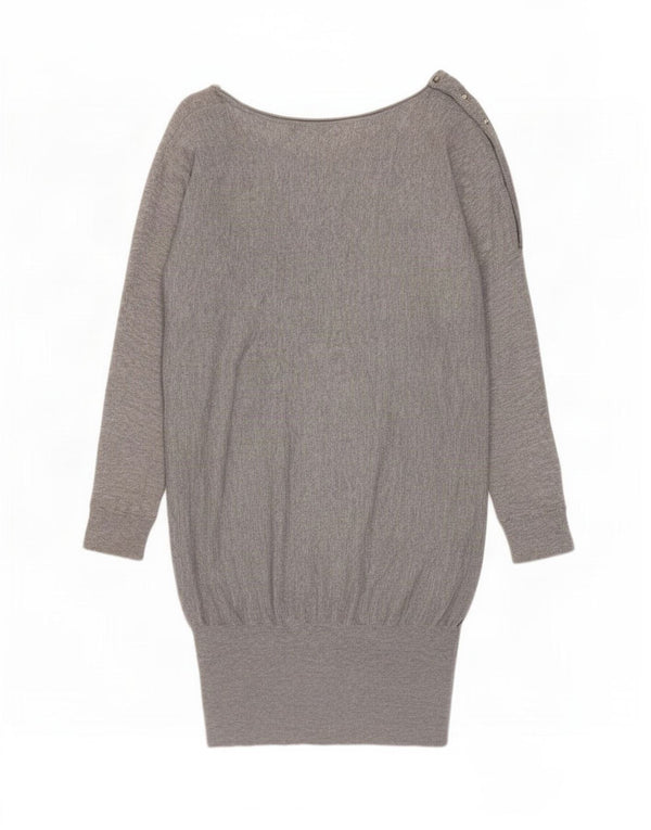 Guess Robe surdimensionnée taille basse pour femme UK 6 XS en laine grise