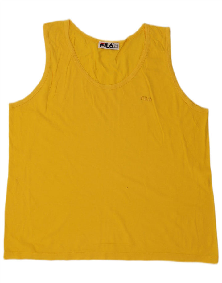 Fila Débardeur Homme Large Jaune Coton