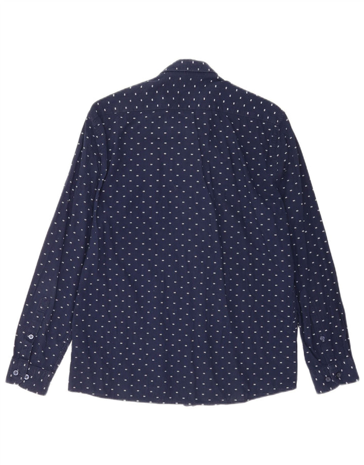 U.S. Polo Assn. Chemise Regular Fit Coton Bleu Marine Moyen À Pois