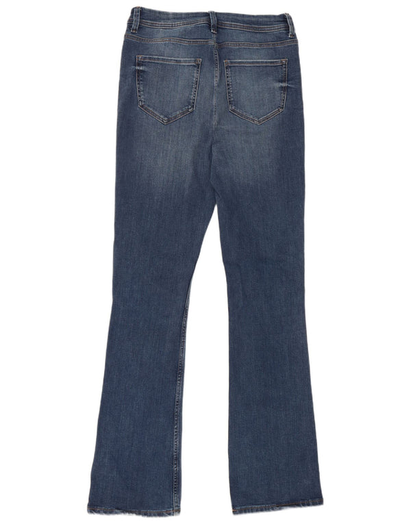 Marks & Spencer Jean évasé long et slim pour femme UK 12 Medium W28 L32 Bleu