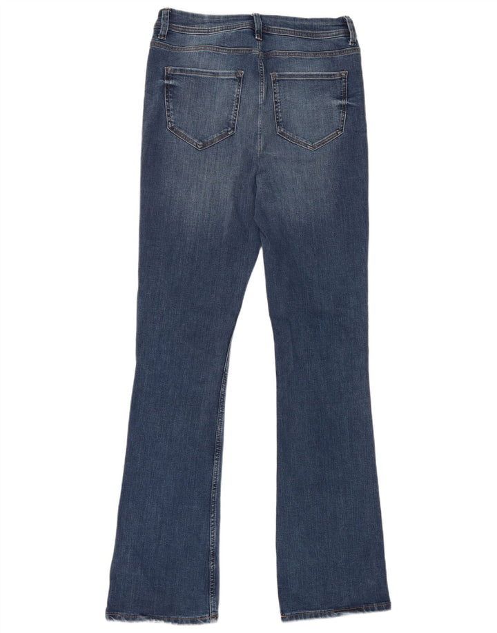 Marks & Spencer Jean évasé long et slim pour femme UK 12 Medium W28 L32 Bleu