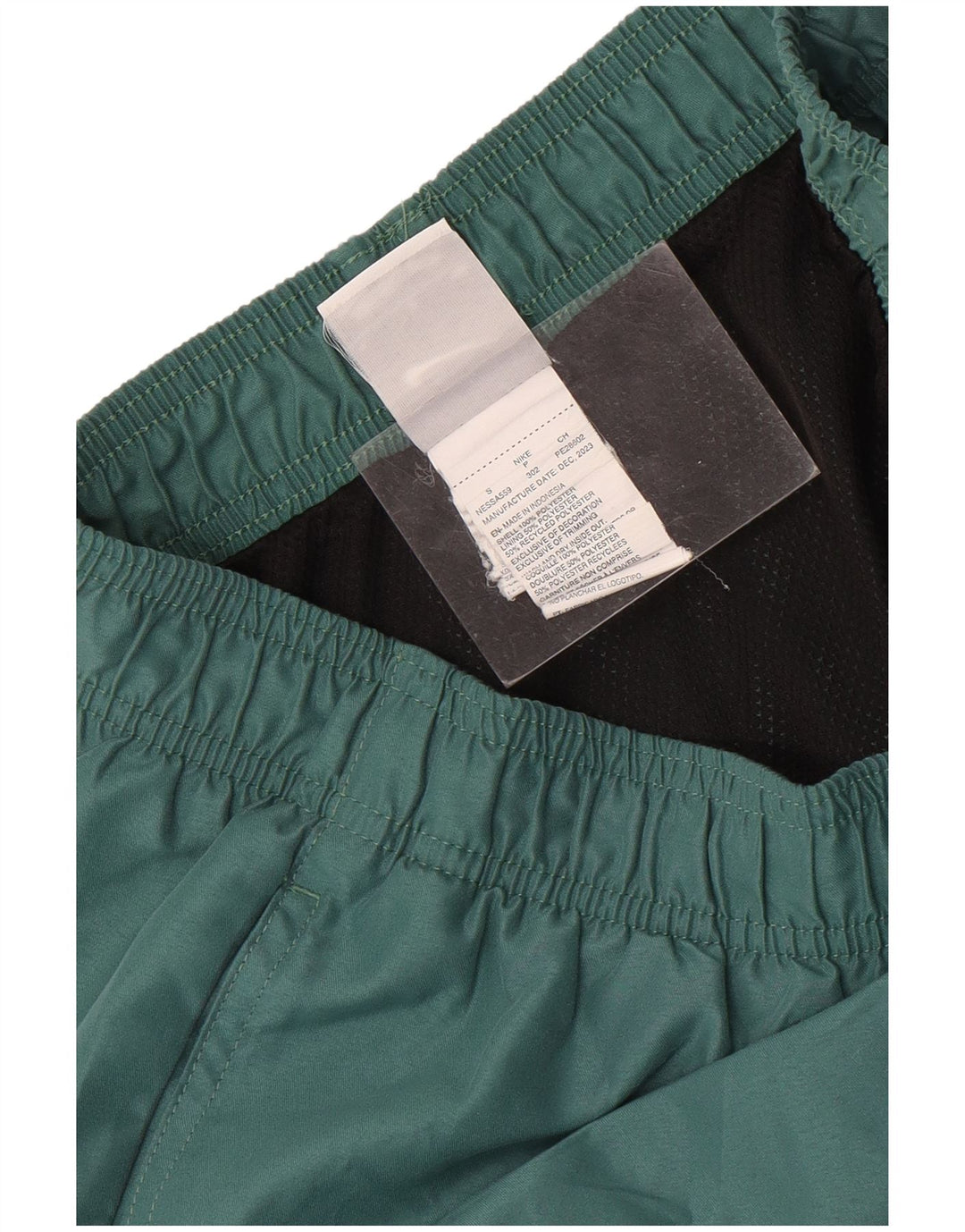Short de sport Nike pour hommes, petit, vert, polyester