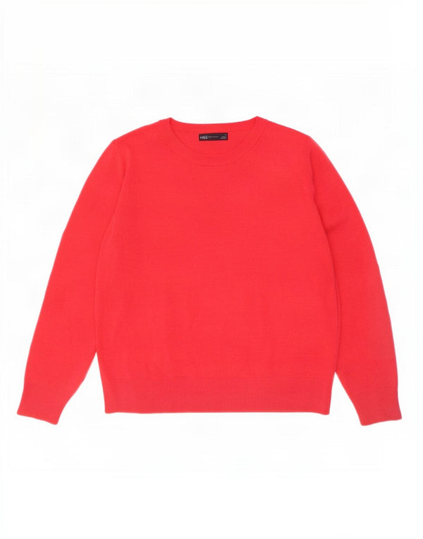 Marks & Spencer Pull col bateau pour femme UK 12 Rose moyen