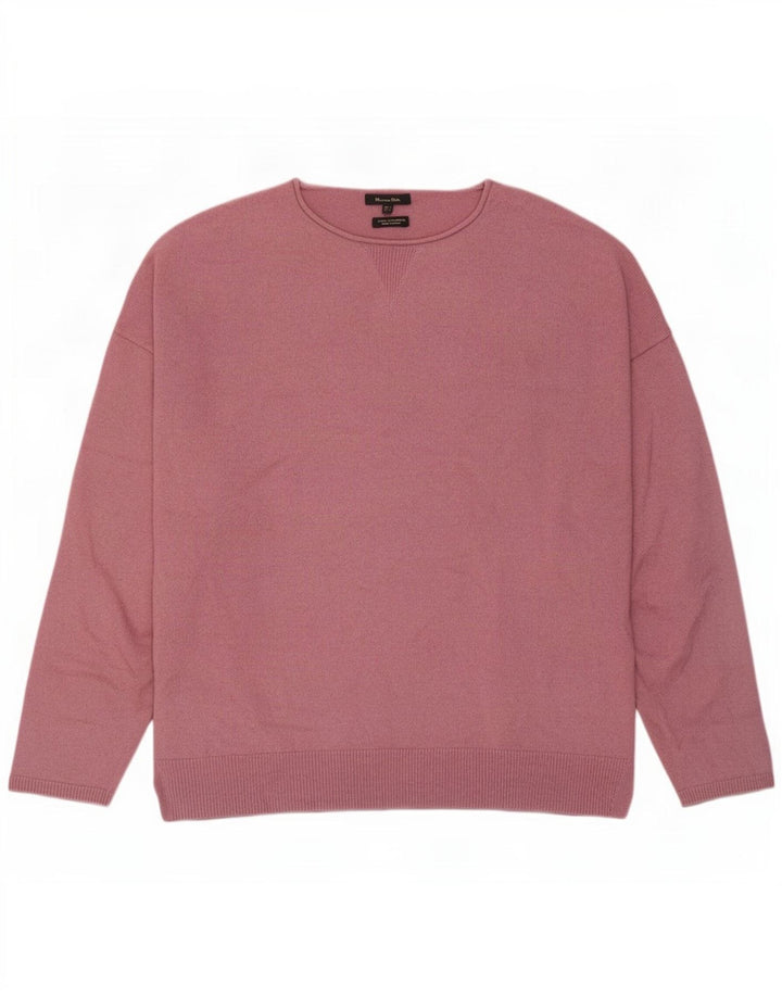 Massimo Dutti Pull col bateau pour homme en laine rose Large
