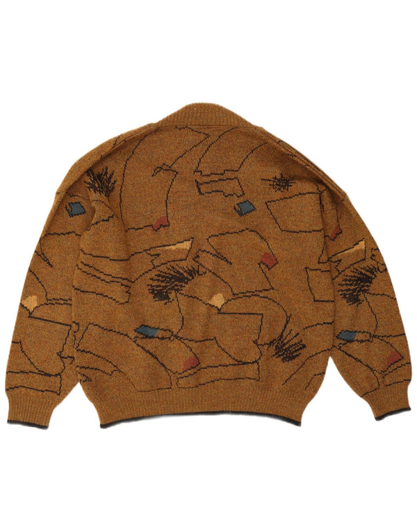 Angelo Litrico Pull col châle pour homme IT 52/54 Large Marron