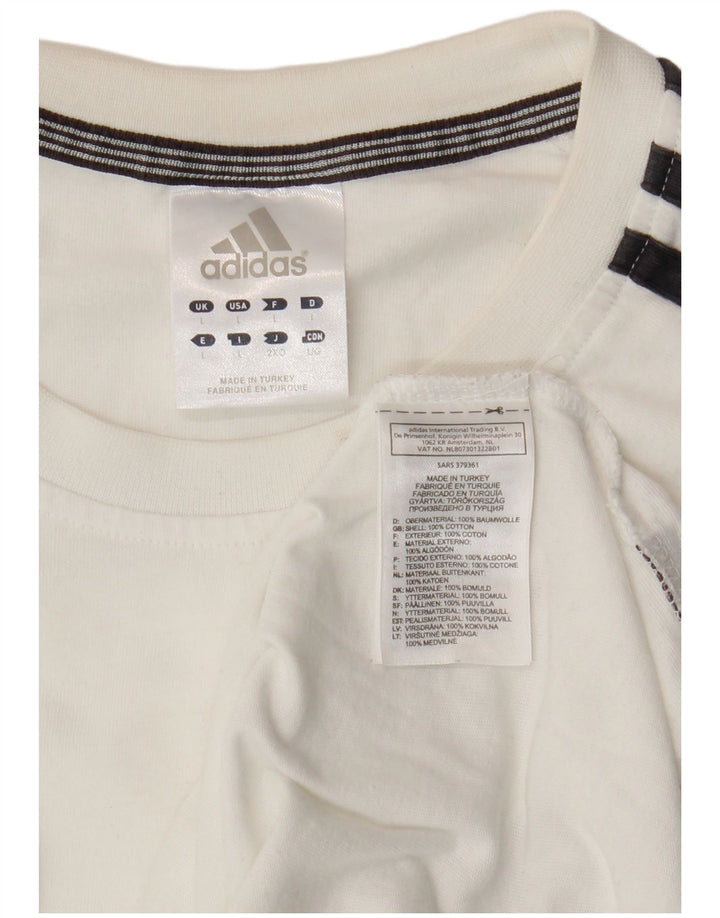 Adidas T-Shirt Homme Haut Grand Coton Blanc