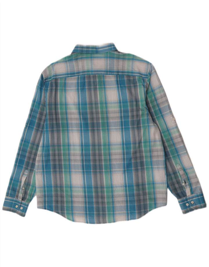Penguin Chemise coupe classique pour homme 2XL à carreaux bleus
