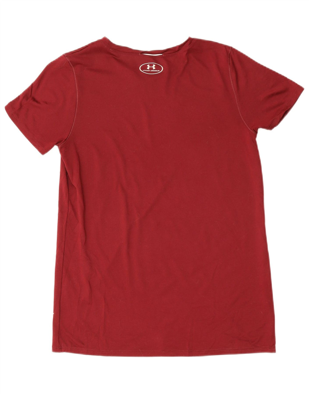 Under Armour T-Shirt Femme UK 12 Rouge Moyen Polyester Sports