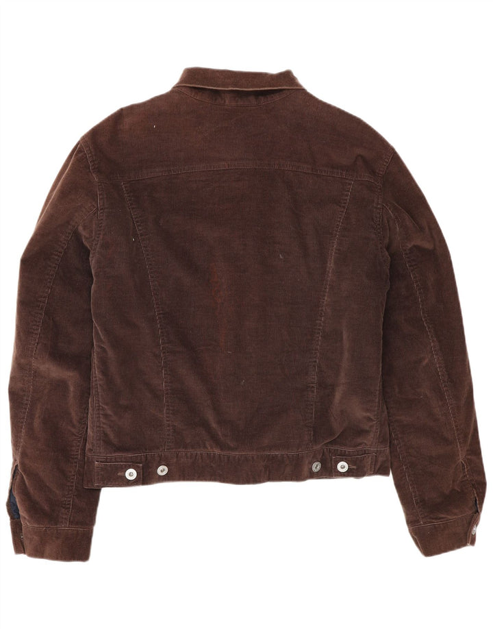 Replay Veste en velours côtelé pour femme UK 14 Coton marron moyen