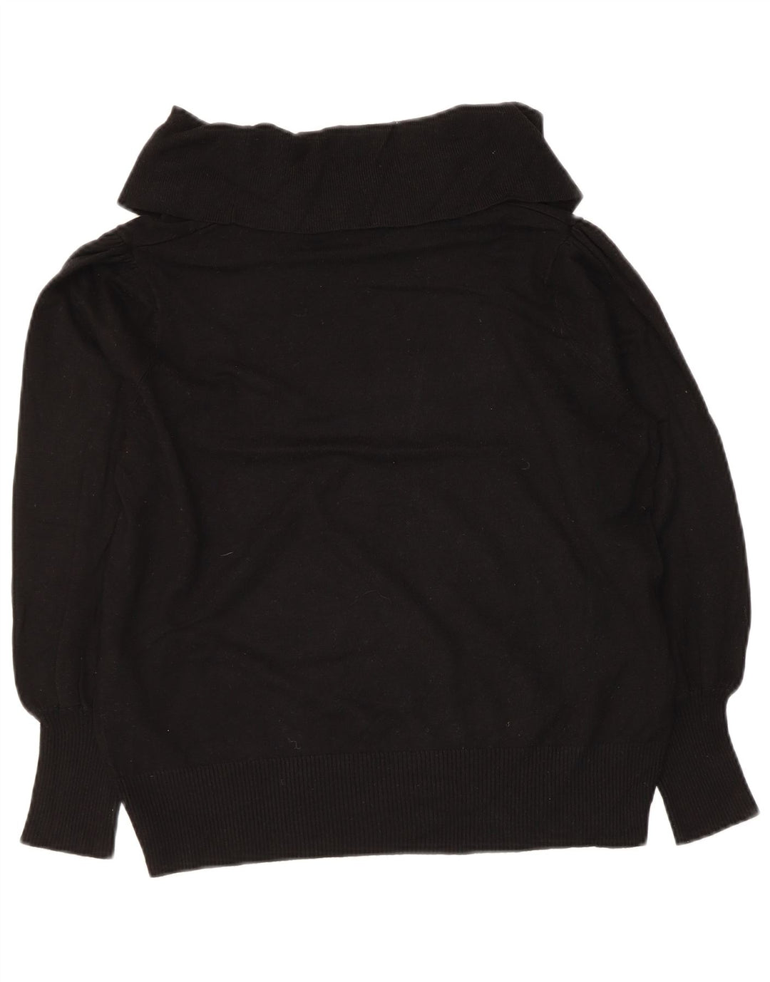 MARKS & SPENCER Pull col roulé pour femme UK 12 Noir moyen
