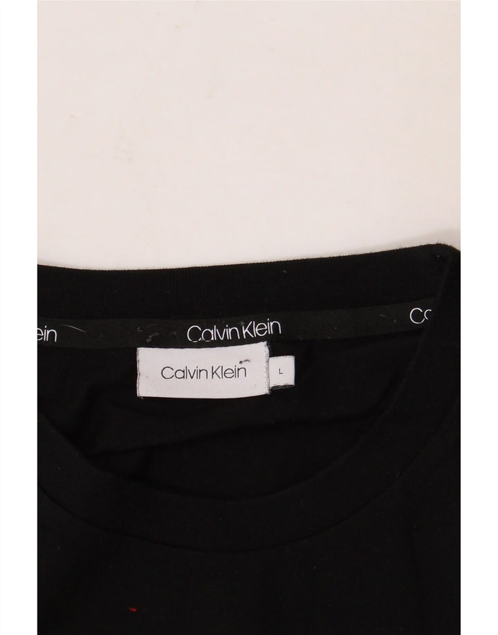 CALVIN KLEIN T-Shirt Graphique Homme Grand Noir