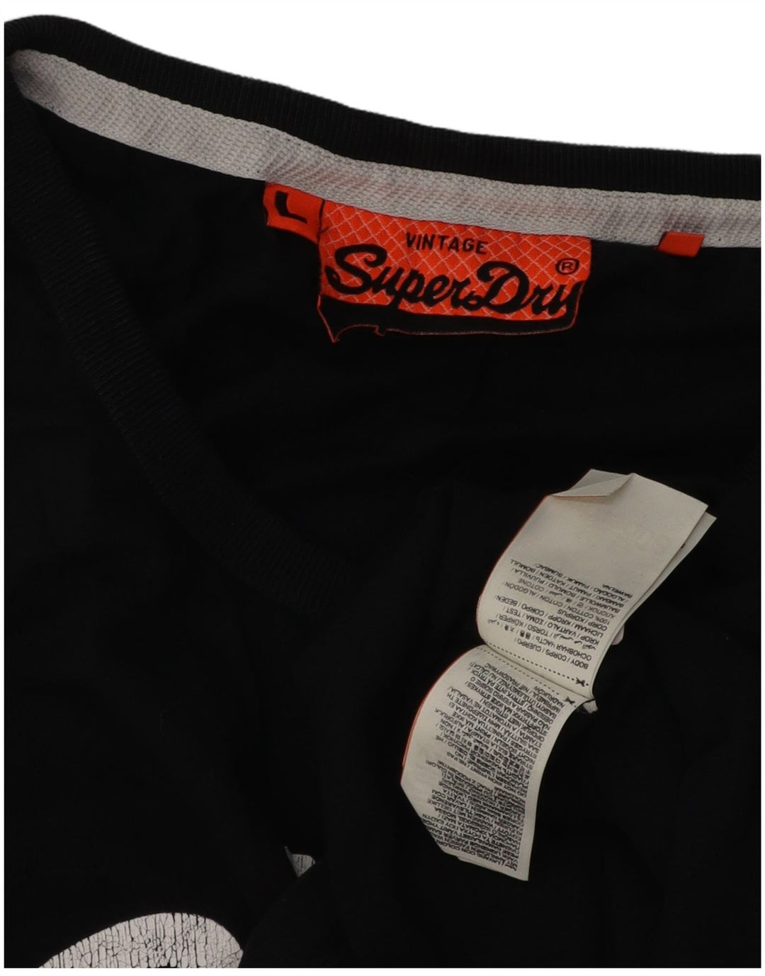Superdry Débardeur Graphic Homme Large Noir Coton