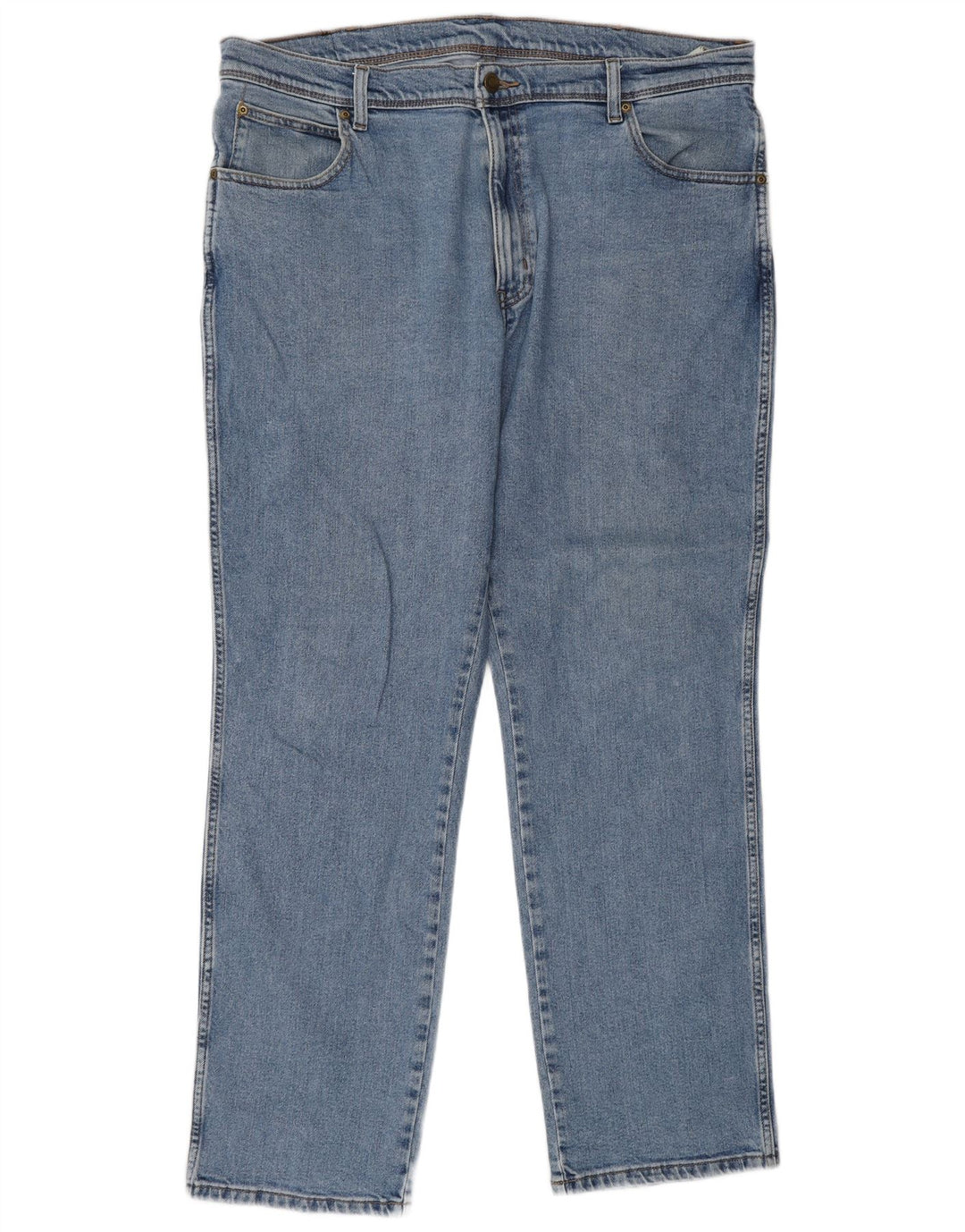 WRANGLER Jean droit coupe régulière homme W38 L32 bleu coton