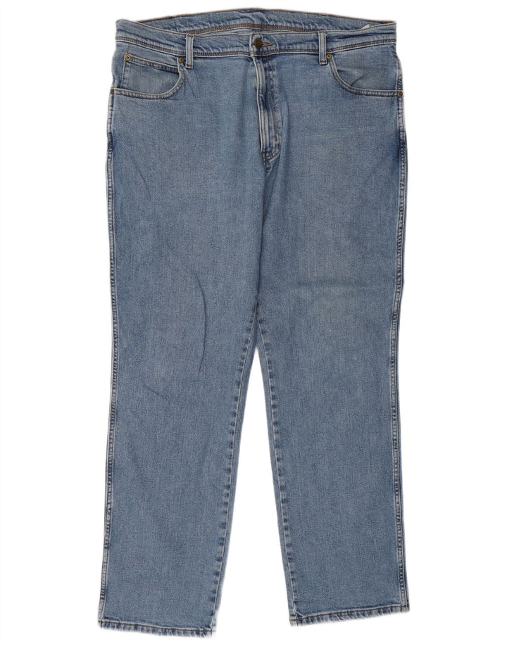 WRANGLER Jean droit coupe régulière homme W38 L32 bleu coton