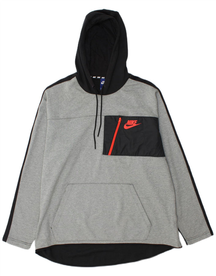 Nike Pull à capuche pour homme 2XL Gris Colorblock