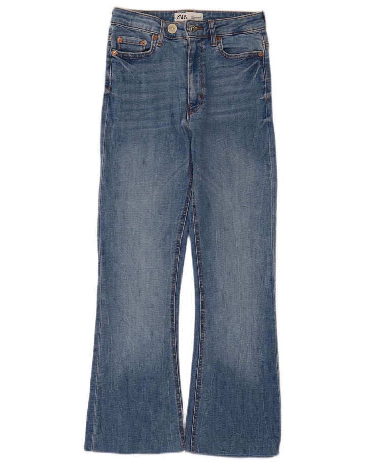 Zara Jean Bootcut Femme EU 36 XS W26 L26 Bleu