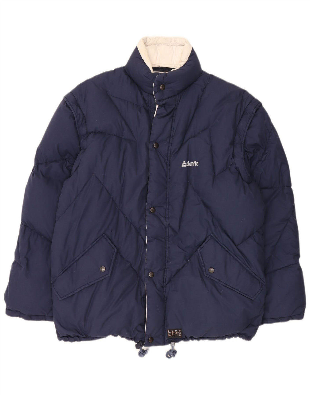 Dolomite Veste matelassée réversible pour homme UK 38 Bleu marine moyen Polyester