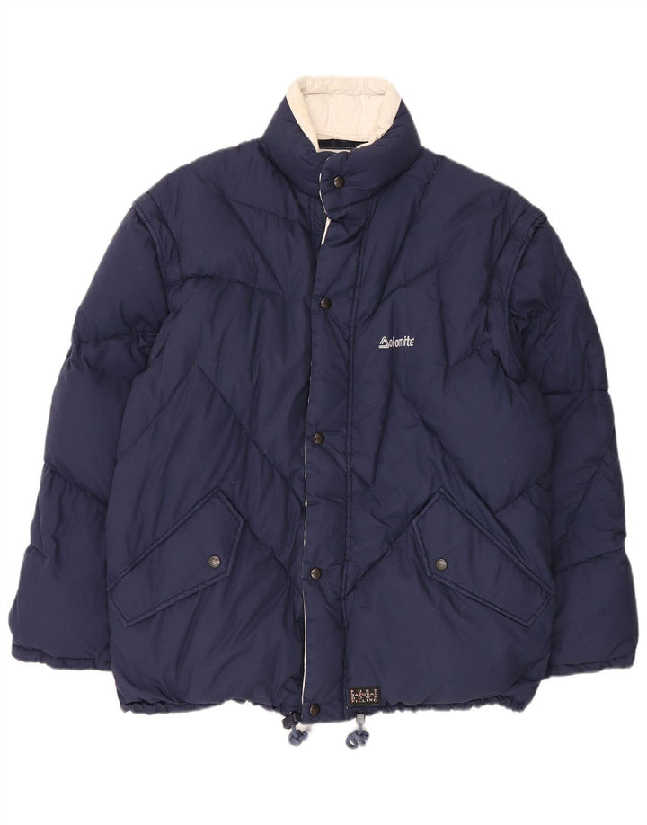 Dolomite Veste matelassée réversible pour homme UK 38 Bleu marine moyen Polyester
