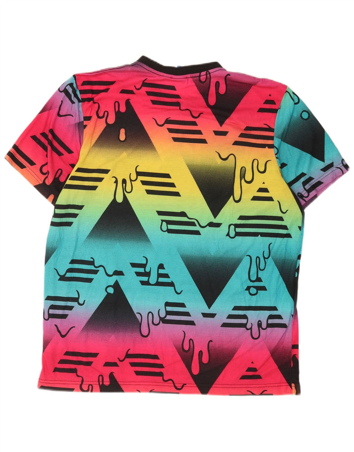 Adidas Mens Graphic T-Shirt Top Large Multicolore Polyester